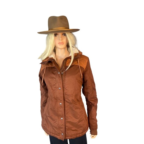 Kuhl Jackets & Blazers - KÜHL CELESTE Sherpa-Lined Feild Jacket Women's Large Mocha Rust NWT MSRP$199